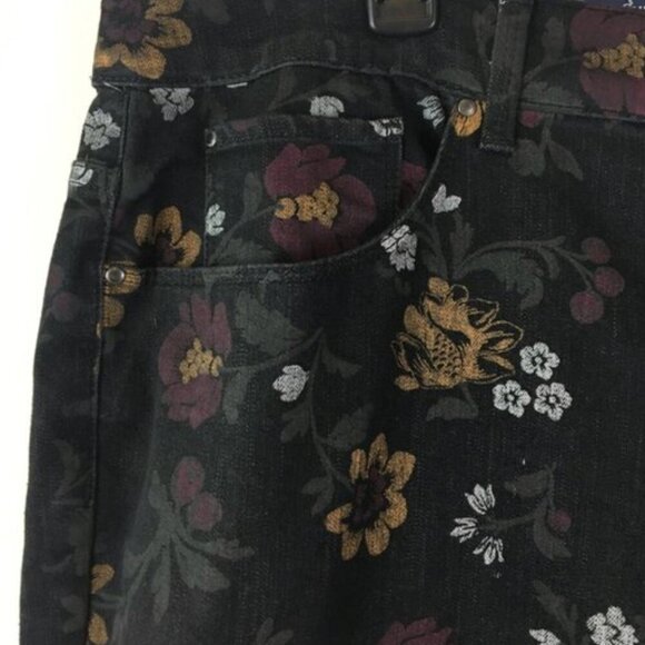 Charter Club Bristol Skinny Jeans 6 Ankle Floral Print Neutral Fall Trendy Cozy - Picture 6 of 10